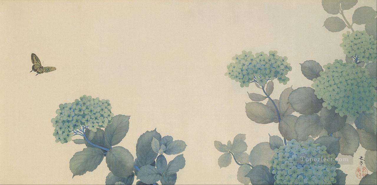hydrangeas 1902 Hishida Shunso Japanese Oil Paintings